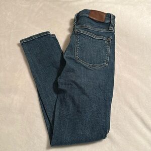 Women’s Madewell 10” High-Rise Skinny jeans, size 25P
